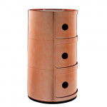 meuble rangement componibili 3 elements kartell cuivre