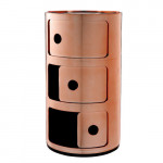 meuble rangement componibili 3 elements kartell cuivre