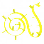 etagere bookworm 820 kartell jaune