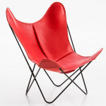 fauteuil aa airborne cuir buffalo rouge