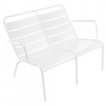 fauteuil bas duo luxembourg fermob blanc