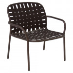 fauteuil bas yard emu marron