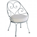 fauteuil cabriolet 1900 fermob gris orage
