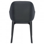 fauteuil clap pvc kartell noir gris