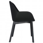 fauteuil clap pvc kartell noir noir