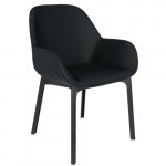 fauteuil clap pvc kartell noir noir