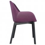 fauteuil clap pvc kartell noir prune