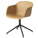 fauteuil fiber etoile muuto noir naturel