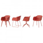 fauteuil fiber luge muuto blanc