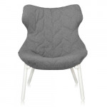 fauteuil foliage blanc kartell trevira gris