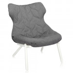 fauteuil foliage blanc kartell trevira gris