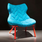 fauteuil foliage blanc kartell trevira gris