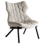fauteuil foliage kartell noir beige
