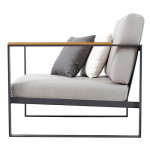 fauteuil garden easy roshults gris