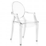Fauteuil Louis Ghost Kartell Transparent