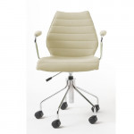 fauteuil roulettes maui soft kartell beige