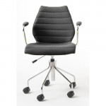 fauteuil roulettes maui soft kartell gris