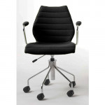 fauteuil roulettes maui soft kartell noir