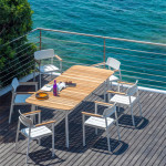 fauteuil shine emu blanc mat