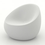 fauteuil stone vondom blanc