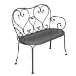 banquette 1900 fermob carbone