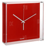 horloge tic tac kartell rouge