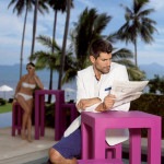Jut Mesa 50 Vondom mange debout design prune