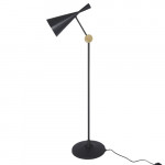 lampadaire beat light tom dixon noir laiton