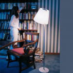 lampadaire melampo mega artemide aluminium