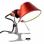lampe pince tolomeo micro pinza artemide rouge