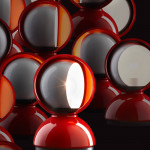 lampe poser eclisse artemide rouge