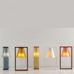 lampe poser light air sculptee kartell cristal