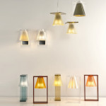 lampe poser light air sculptee kartell cristal