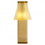 lampe poser light air sculptee kartell ambre
