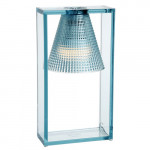 lampe poser light air sculptee kartell bleu