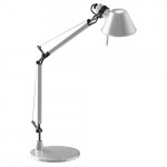 lampe poser tolomeo micro led artemide aluminium