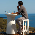 Moma High Table Outdoor Vondom Blanc