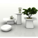 Moma Table Medium Outdoor Vondom Blanc