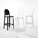 one more kartell tabouret h75 noir