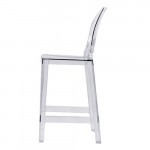 one more tabouret h 65 cm design kartell cristal