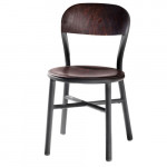 Pipe chaise design magis noir hetre foncé