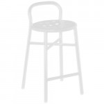 Pipe tabouret design Magis blanc