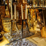 plateau dune metallise 55 kartell chrome