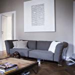 pop duo canape kartell structure transparente tissu orange