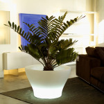 pot lumineux centro alto vondom blanc