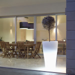 pot lumineux curvada vondom blanc