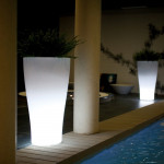 pot lumineux curvada vondom blanc