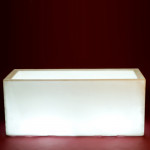 pot lumineux jardiniera vondom blanc