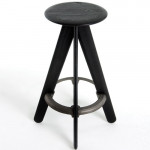 Slab tabouret de bar Tom dixon noir