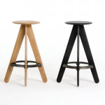 Slab tabouret de bar Tom dixon noir